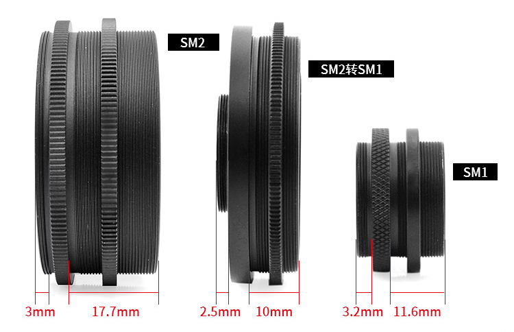 Lens Sleeve Connector SM2 To SM1 Component