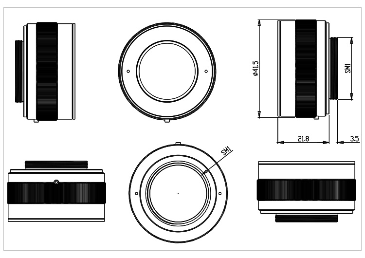 Non Rotating 1 Inch High Precision Telescopic Lens Sleeve