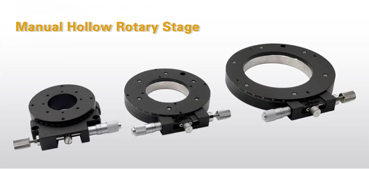 R-axis Manual Hollow Rotation Stage 360 ° Fine Tuning Optical Mobile Platform PT-SR80