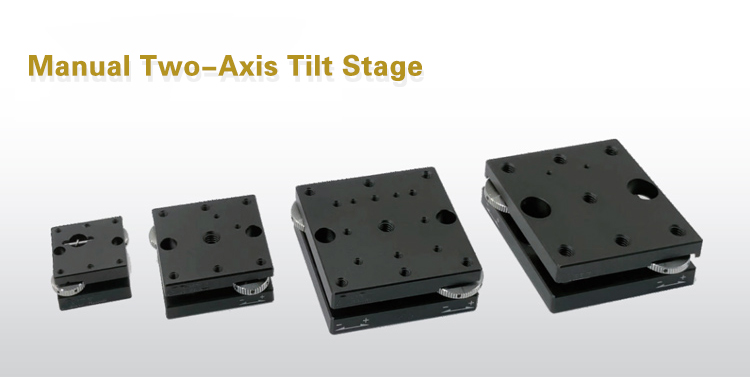Manual Two-Axis Tilt Stage High Strength Aluminum Alloy Fine Tuning Sliding Platform PT-QX13
