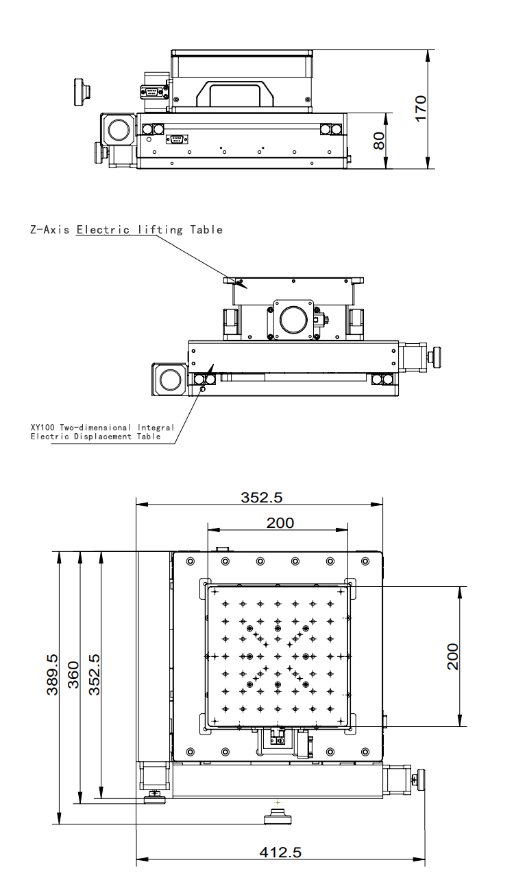 XYZ Electric Three-Dimensional Stage