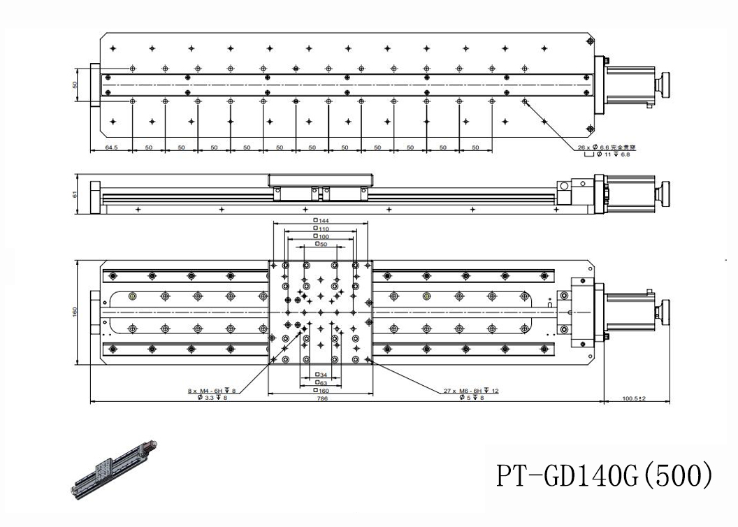 PT-GD140G Precise Electric Translating Platform