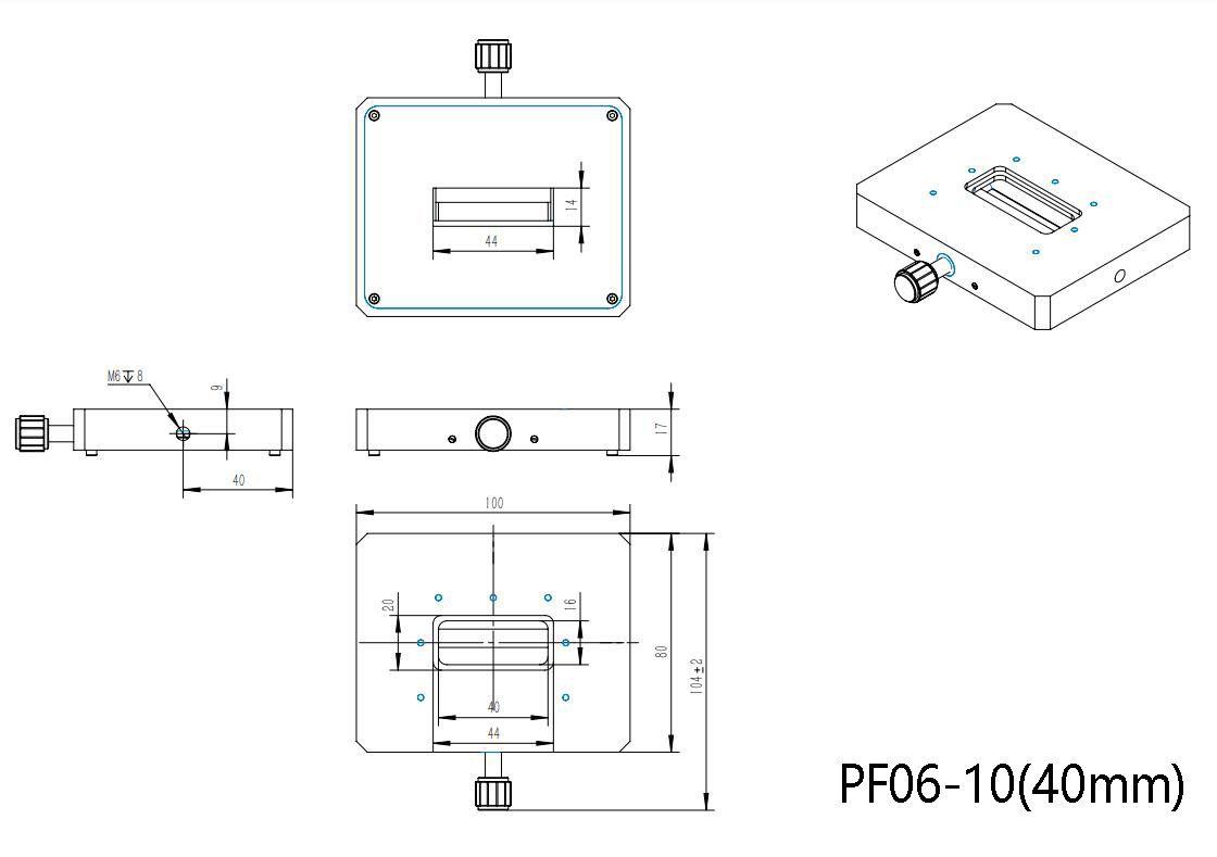 adjustable slit PF06-10(40mm)