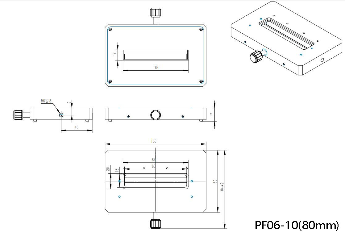 adjustable slit PF06-10(40mm)