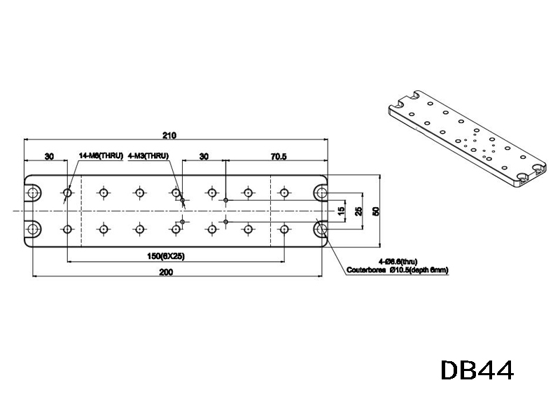 Support base DB44