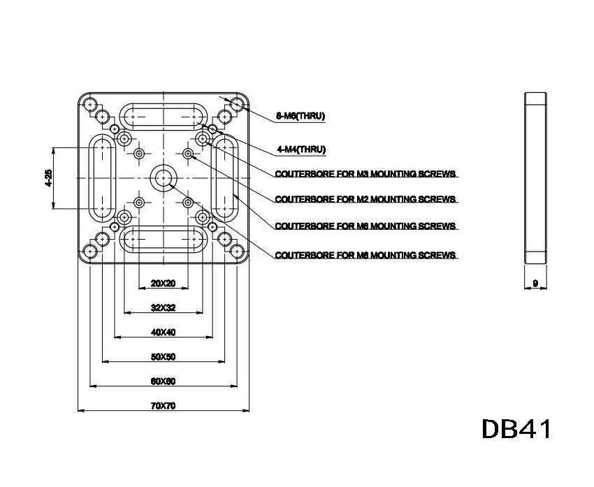 Support base DB40/DB41/DB42/DB43