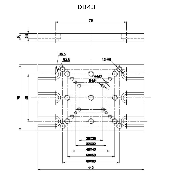 Support base DB40/DB41/DB42/DB43