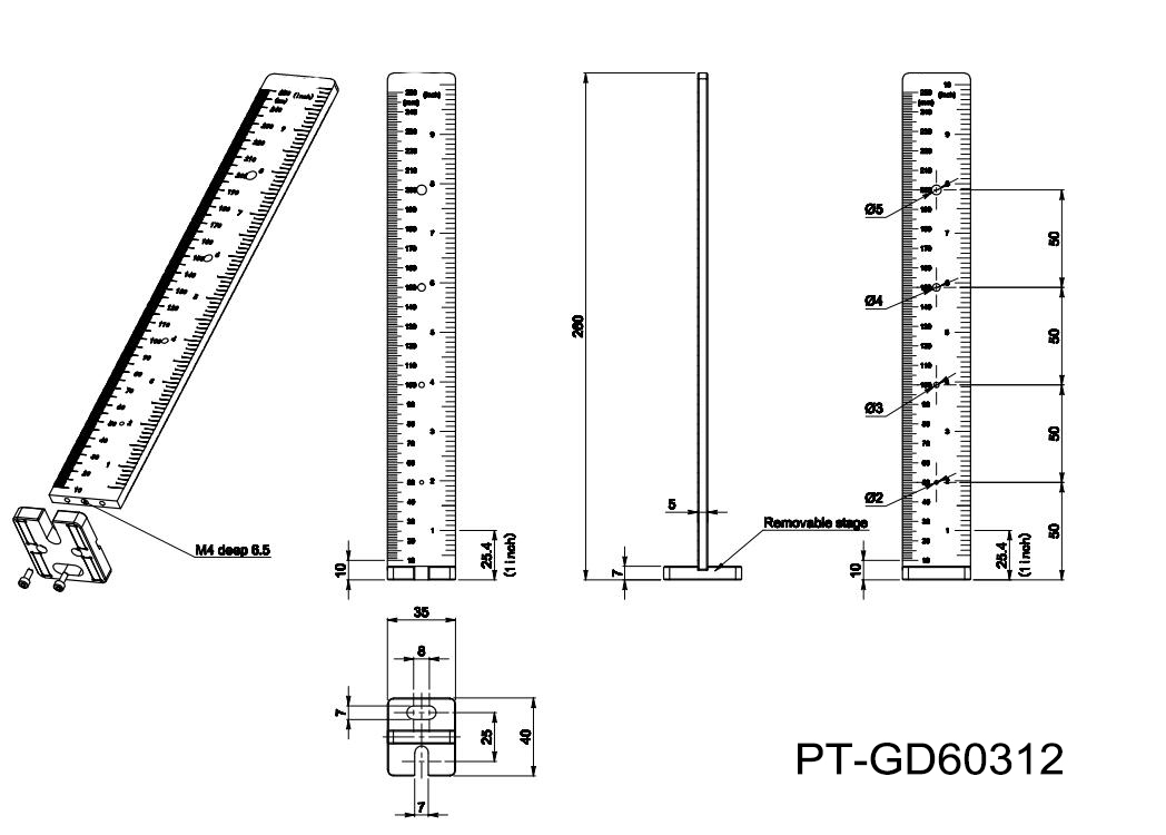 Grid line height gauge adapter bracketPT-GD60311