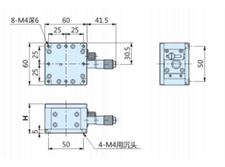 Precise Manual Lift, Z-axis Manual Lab Jack PT-SD60