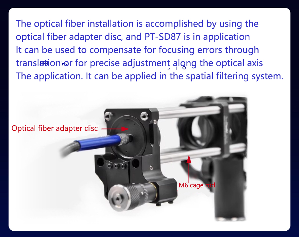 PT-SD87 objective lens mounting frame, Z-axis translation stage, displacement single-axis frame