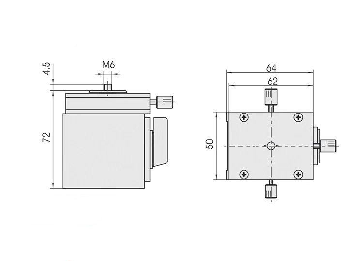 PT-CZ11 Magnetic base, magnetic dial holder, two-dimensional adjustable optical path base connector