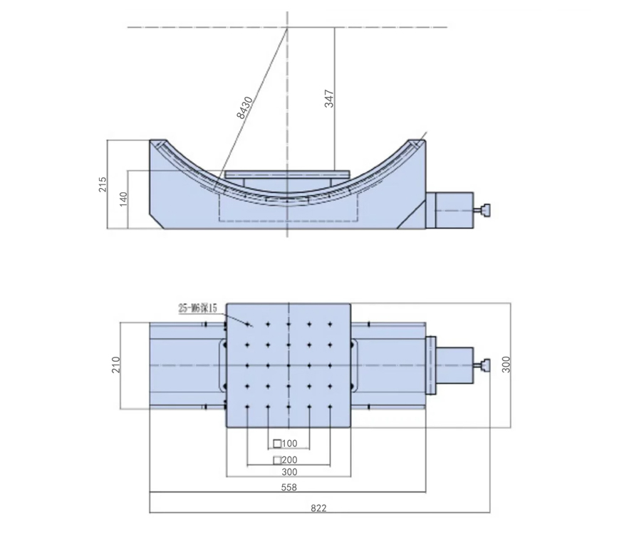 Precision electric Angle position table ±30° goniometer pitch adjustment table