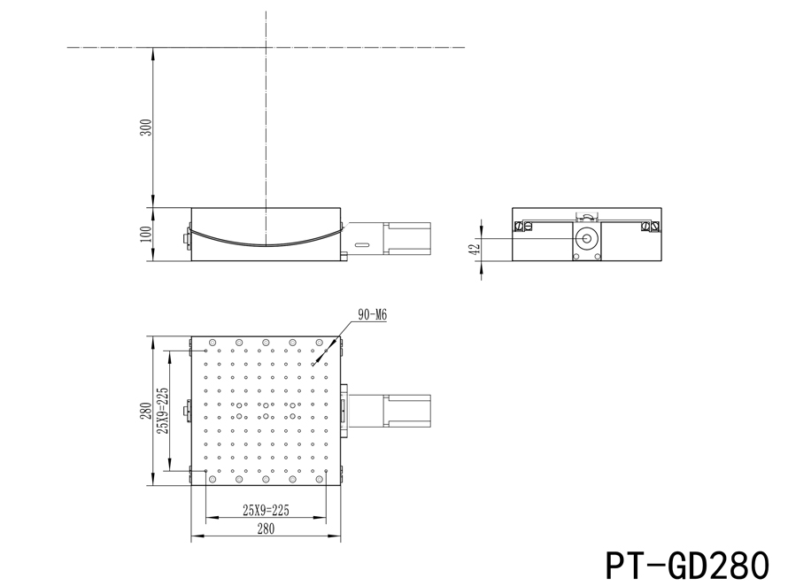 The precision electric Angle position table has a large load capacity of 150kg and a curvature table with a pitch of ± 5 degrees