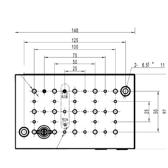 Manual horizontal adjustment two-dimensional tilt adjustment table PT-QX22T