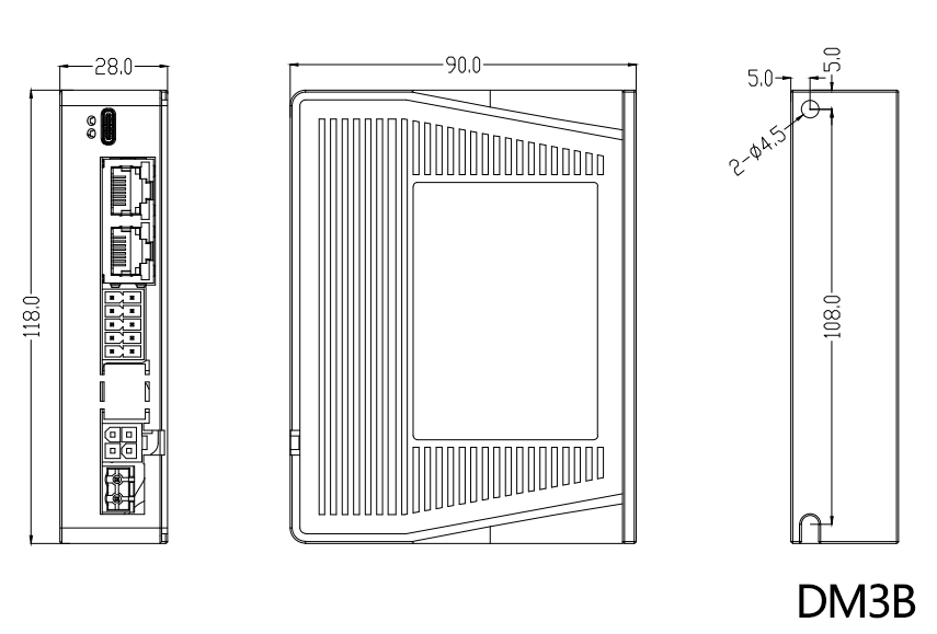 Drive-controlled digital stepper driver/bus-type digital stepper driver