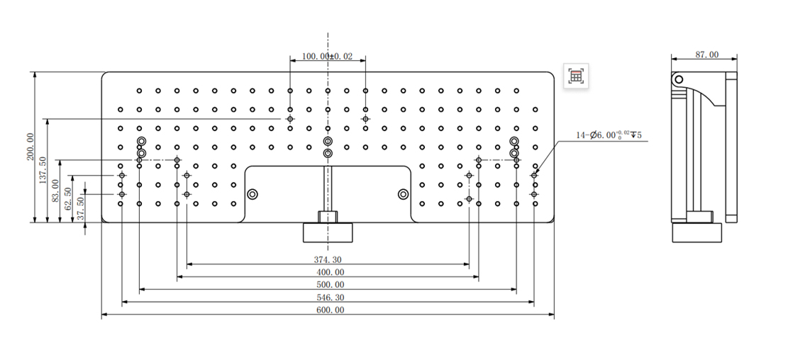 The manual tilting table Angle adjustment table punching base can bear a load of 60kg PT-QX620