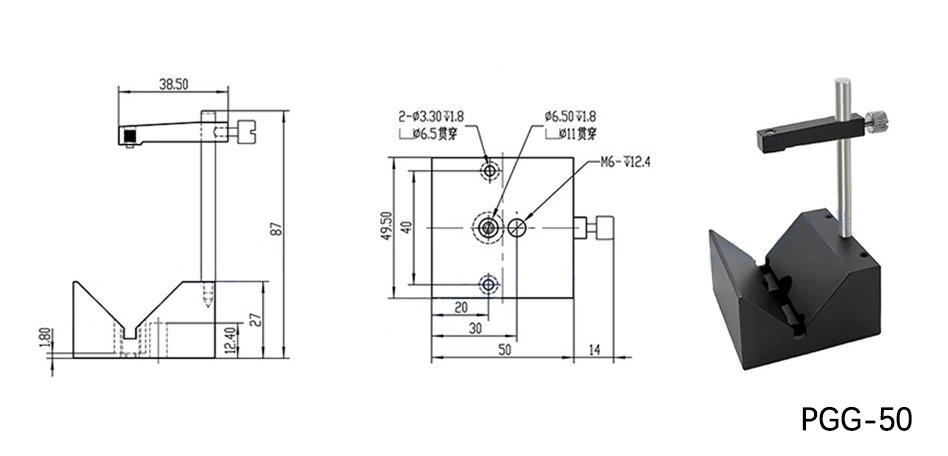 Cylinder clamping device, V-shaped gripper, Laser fixture