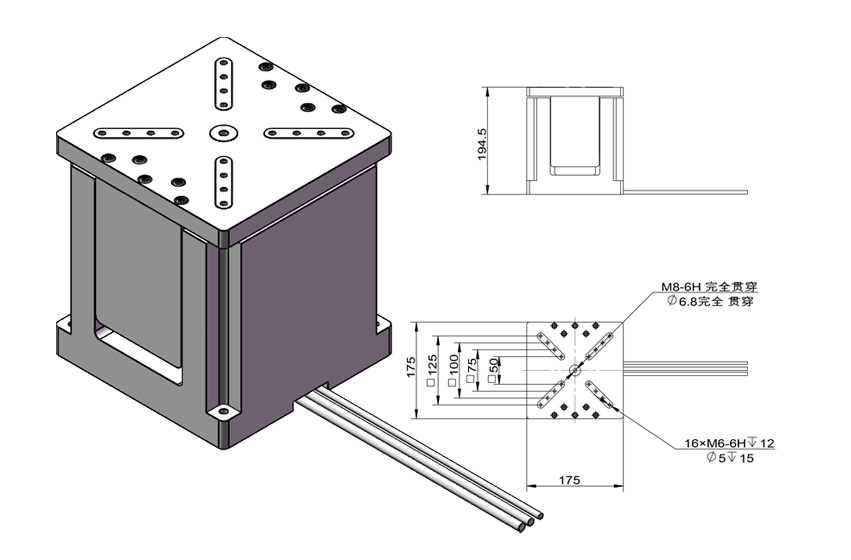 Voice coil motor Z-axis lifting platform PT-YQ50