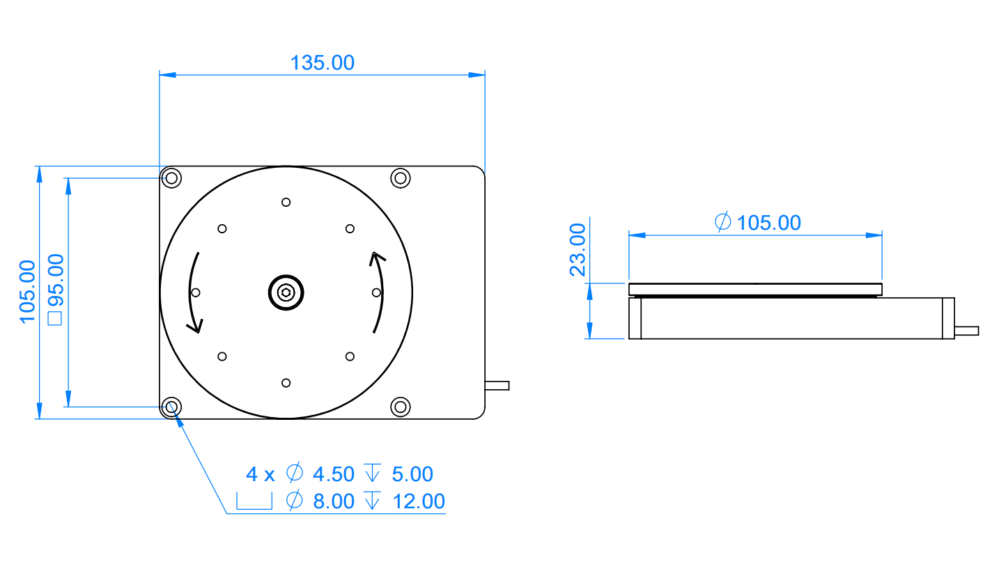 Vacuum turntable (with controller) PT-ZS105