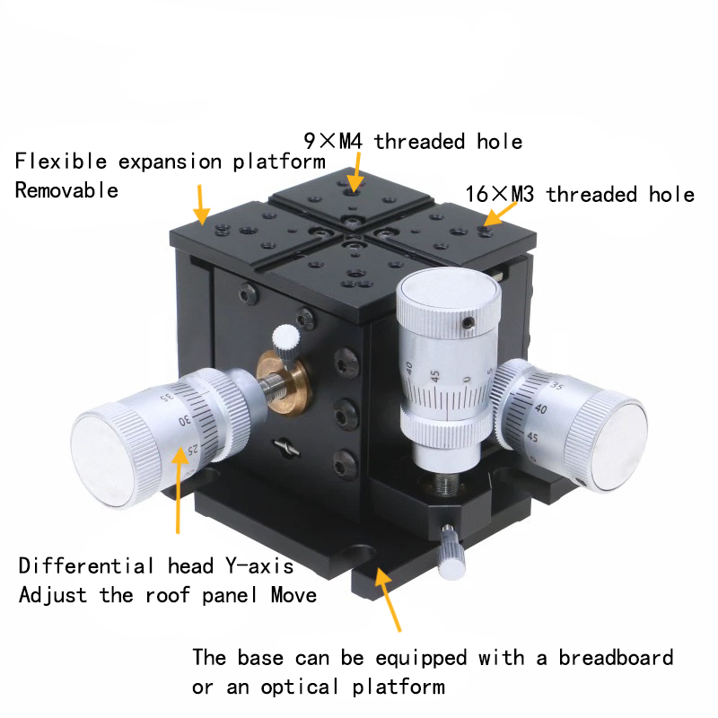Flexible alignment platform\XYZ travel 4mm\Used for optical fiber coupling system Flexible alignment platform\XYZ travel 4mm\Used for optical fiber coupling system