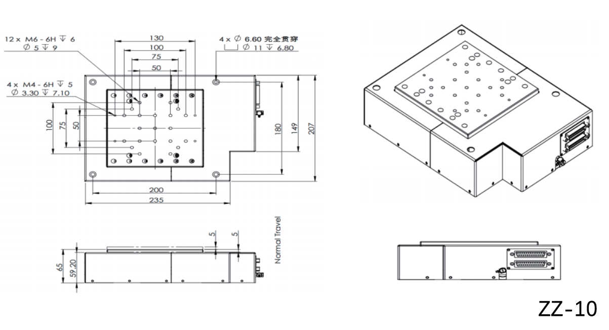 High-precision direct-drive lifting platform repeatability positioning accuracy: ±100nm ±150nm High-precision direct-drive lifting platform repeatability positioning accuracy: ±100nm ±150nm