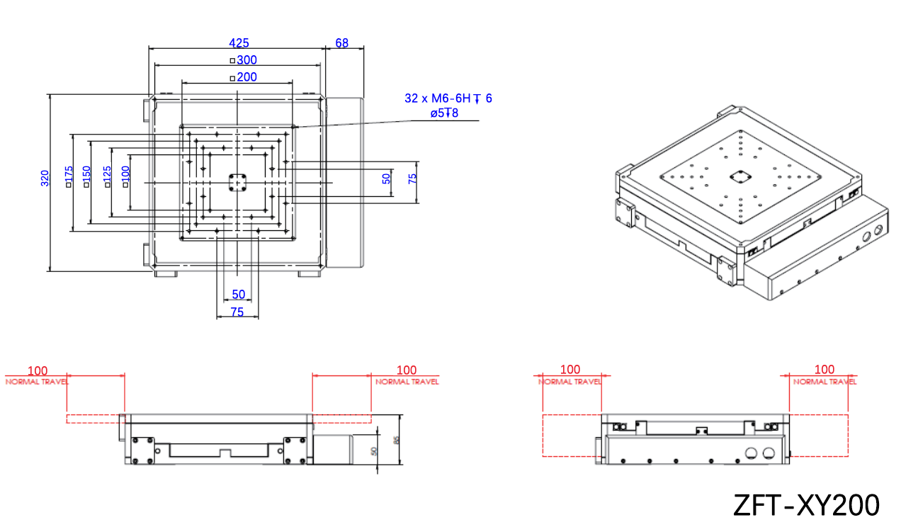 The repetitive positioning accuracy of the electric XY-axis mechanical direct-drive linear table is ±100nm and ±150nm. The repetitive positioning accuracy of the electric XY-axis mechanical direct-drive linear table is ±100nm and ±150nm.