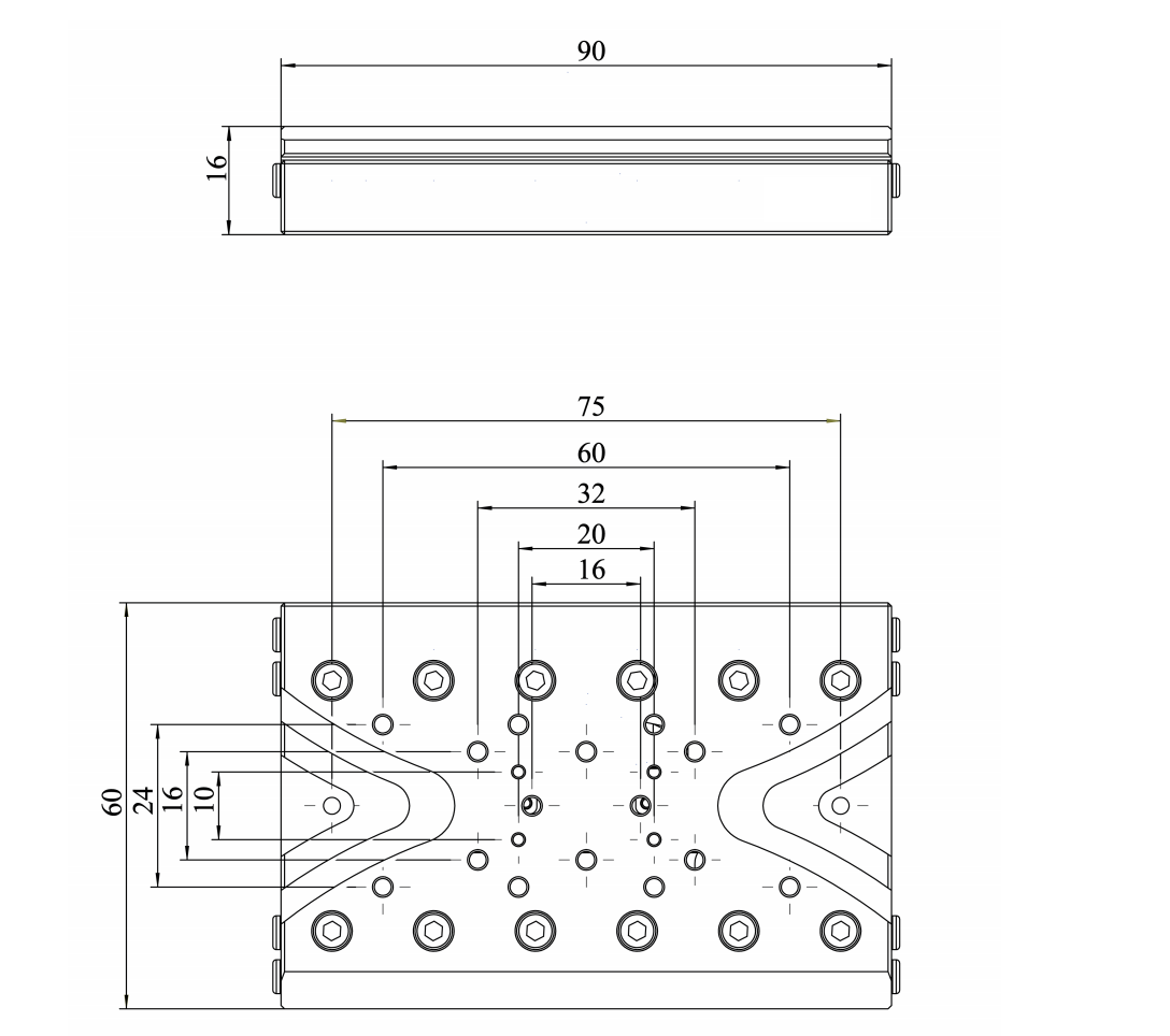 Travel ±20mm Large travel inertial piezoelectric nano-platform