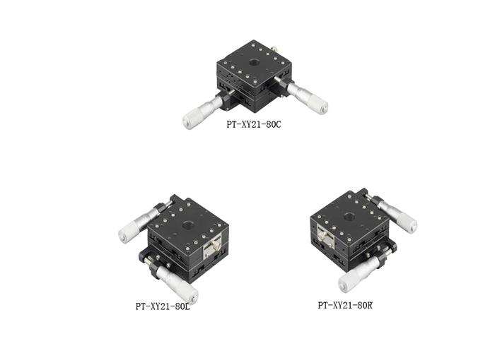 XY Axis Manual Linear Stage, Manual Station, Manual Platform PT-XY21-80C/R/L