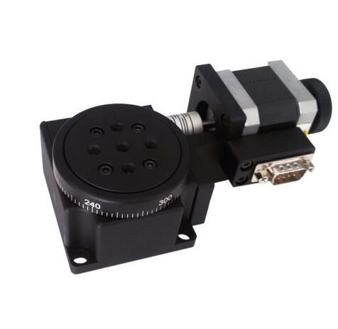 PX110-60 Motorized Rotation Stage,Rotation Range: 360° Of Continuous Rotation Motorized Worm Gear Rotation Stage