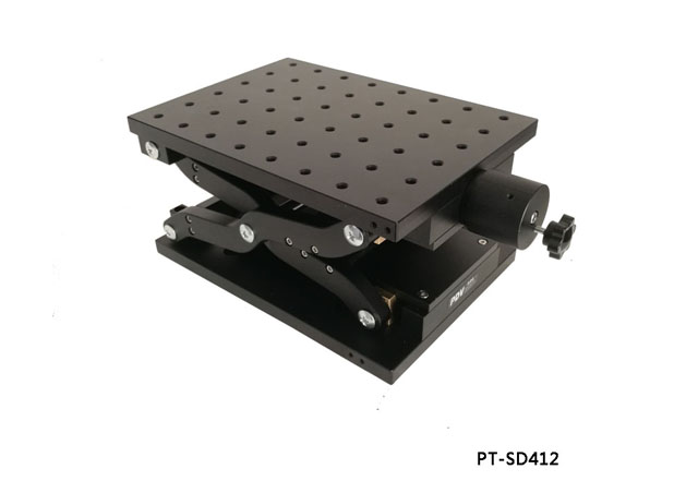 PT-SD412 precision manual lifting table, manual lifting table, manual displacement table, lifting slide table