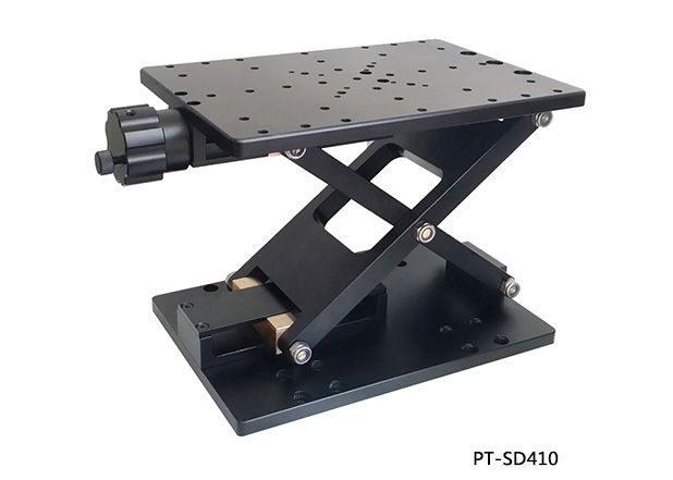 PT-SD410 precision manual lifting table, manual lifting table, manual displacement table, lifting slide table