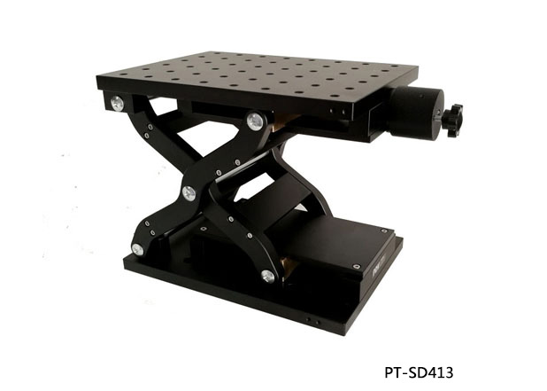 PT-SD413 precision manual lifting table, manual lifting table, manual displacement table, lifting slide table