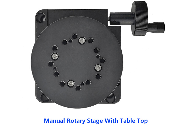 Precision Manual Hollow Rotary Stage Quick Adjustment 360 Degree Rotary Slide