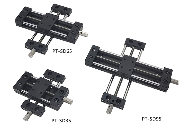 Manual XY Two-Axis Combination Linear Stage , Stretching Table With Locking
