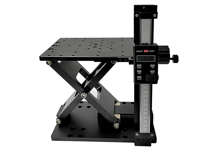 Z-axis Mobile Platform Scissor Type Manual Lab Jack With Digital Display Vernier Caliper