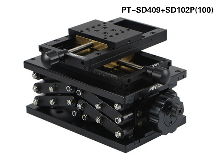 XYZ Manual Three-Dimensional Adjustment Stage, 120mm Manual Lab Jack