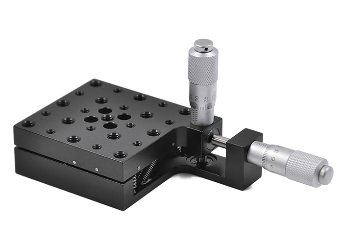 Manual Two Axis Tilt Rotary Stage XY Axis Pitch Deflection Platform PT-QX10