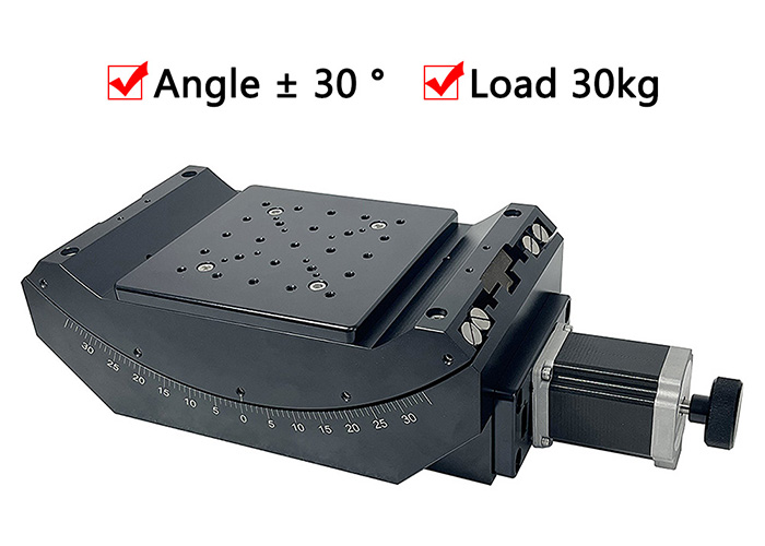 Precision Motorized Goniometer Stage Optical Radian Tilt Slide Platform PT-GD313