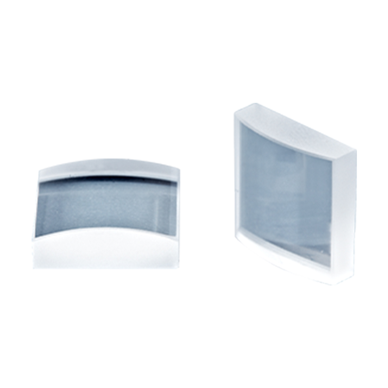 Square flat convex cylindrical mirror single layer magnesium fluoride film