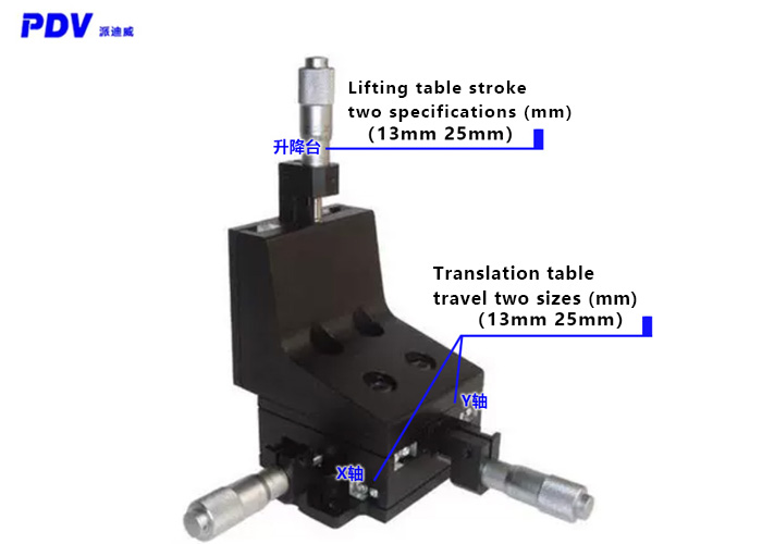 XYZ Integrating Crossed Roller Bearing Linear Stage PT-XZ13