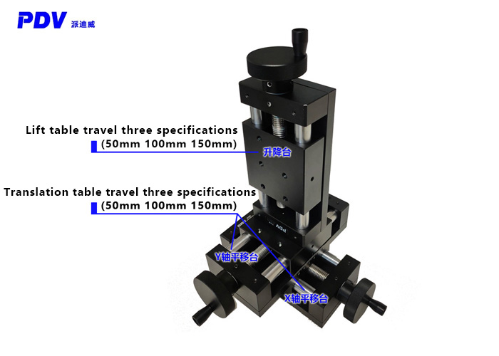 Manual Linear Slide Stage Linear Guide XYZ Screw Slide Module With Lock