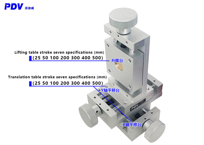 Screw Linear Stage XYZ Manual Three-axis Combined Platform