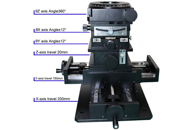Six-axis adjusting platform six-axis interferometer adjusting frame six-axis frame SDZ-608M