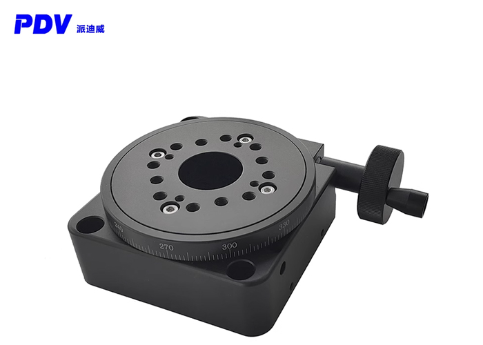 Precision Manual Hollow Rotary Stage Quick Adjustment 360 Degree Rotary Slide