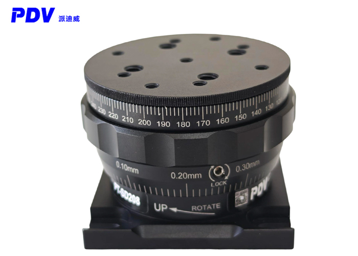 360° Rotation Manual Lab Jack Z-Axis Height Adjustment Platform PT-SD208