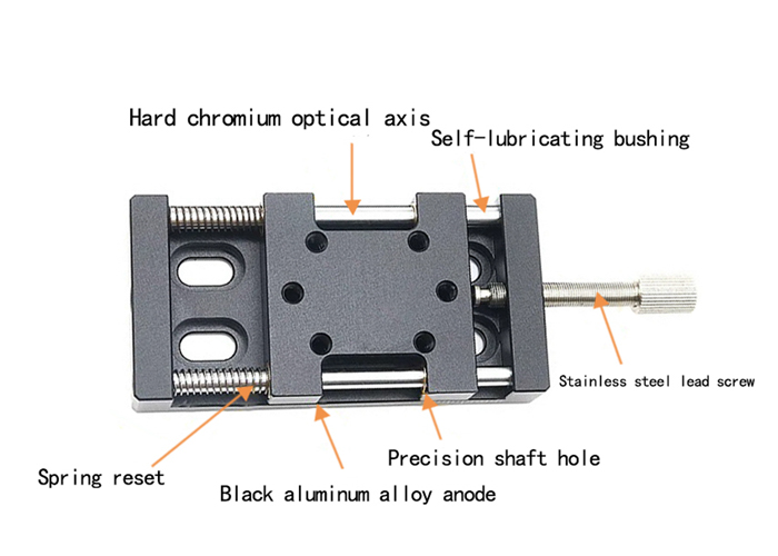 Simple adjustment displacement slide PT-SDG20 for the X-axis of the compression lead screw Simple adjustment displacement slide PT-SDG20 for the X-axis of the compression lead screw