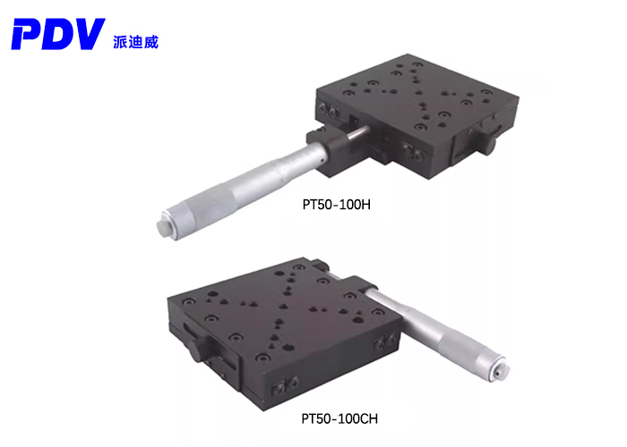 X Axis Manual Linear Stage, Manual Displacement Station, Manual Platform, Optical Sliding Table PT50-100CH