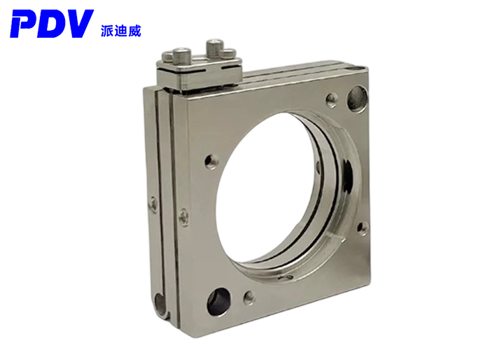 Adjustable flexible optical adjustment frame on top. Stainless steel two-axis design for space-saving installation. Adjustable flexible optical adjustment frame on top. Stainless steel two-axis design for space-saving installation.