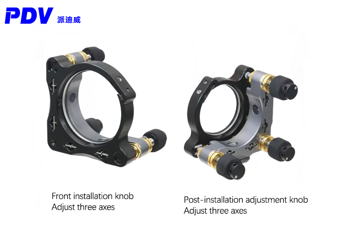 Highly stable optical element reflective lens adjustment frame Highly stable optical element reflective lens adjustment frame