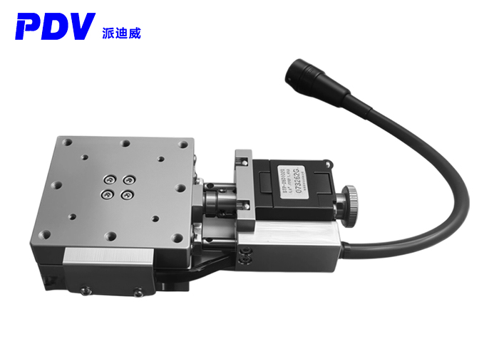 Electric stainless steel automatic slide stage. X-axis slide stage travel: 10 - 15mm. Suitable for optical coupling equipment.